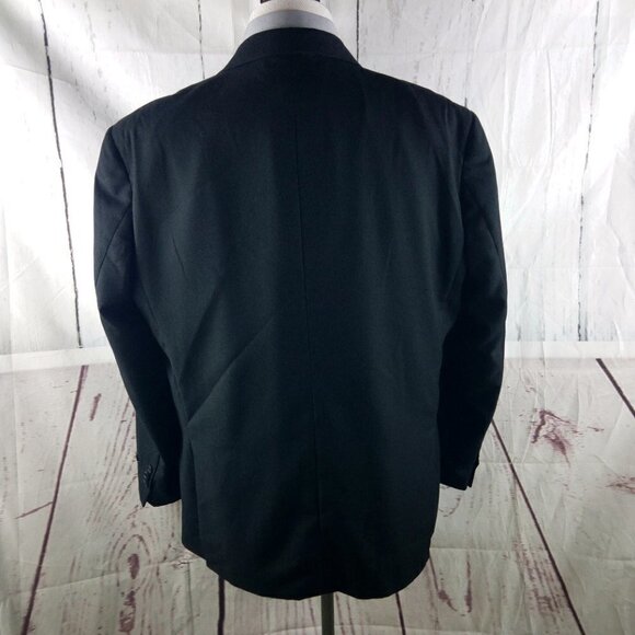 NWT AZZURO 46S 2 Button Black Suit Jacket - Picture 7 of 10